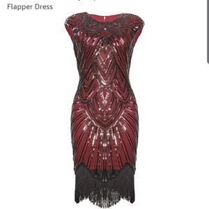 1920s Flapper dress and costume accessories